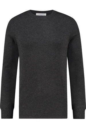 Purewhite Heren Regular Fit Essential Trui - - Maat S