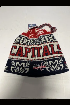 Reebok IJshockey Muts NHL Capitals OSFA met vlechten Face Off