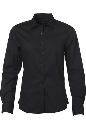 James & Nicholson James and Nicholson Dames/dames Poplin-shirt met lange mouwen