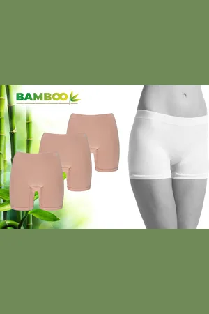 Merkloos Bamboo - Naadloos Ondergoed Dames - Bamboe - 3 Stuks - - Boxershorts Dames - Corrigerend Dames Ondergoed - Lingerie - Onderbroeken Dames - Dames Slips - Dames Ondergoed - Lange Onderbroek Dames - Ondergoed Dames