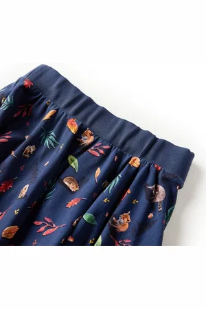 vidaXL Kinderrok-dierenprint-104-marineblauw