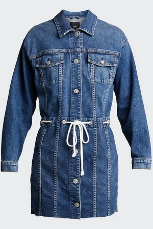Hudson Jeans • blauwe denim jurk met knopen • maat S