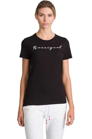 Rossignol Logo Rossi T-shirt Met Korte Mouwen Zwart S Vrouw