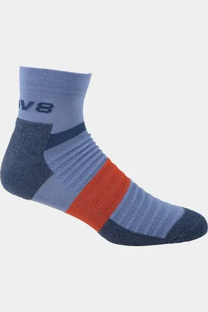 Inov-8 Active Mid - Blue Grey/ Red- Hardloopsokken