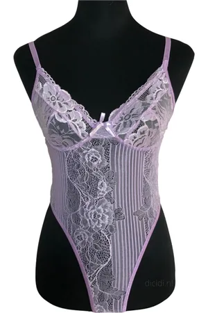 Merkloos Lace body | L | lingerie bodysuit kant