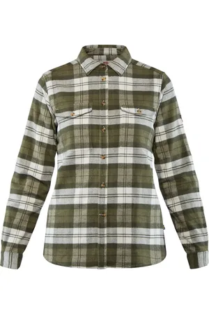 Fjällräven Övik Heavy Flannel Shirt W Dames Outdoorblouse - Maat S