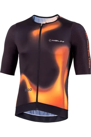 Nalini Heren Fietsshirt korte mouwen - wielrenshirt Zwart - LASER JERSEY Gold/Black - XXXL