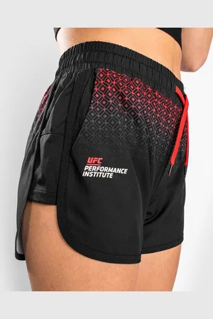 Merkloos UFC Venum Performance Institute Trainingsshort Dames Zwart Rood - XS