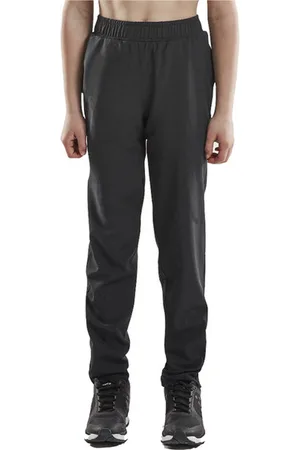 Craft Rush Wind Pants kinderen -146/152 - Sportbroeken - zwart - Unisex