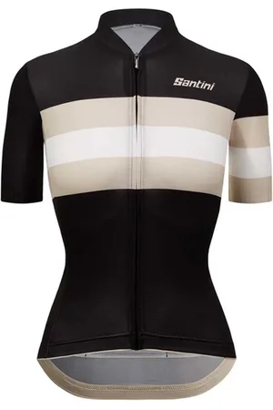Santini Eco Sleek Bengal Korte Mouw Wielertrui Zwart XL Vrouw