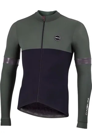 Nalini Heren - Fietsshirt - Lange Mouwen - Wielrenshirt - - Zwart - WARM WRAP JERSEY - XXL