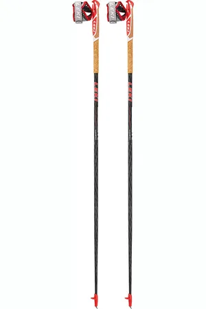 Leki Vertical K - Weiss-neonrot - Maat Unisex_110CM