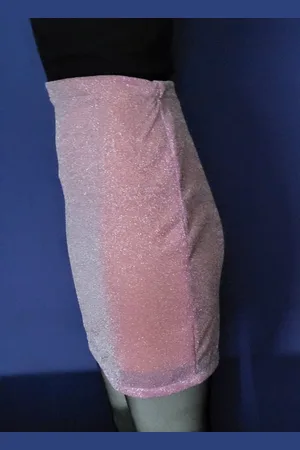 Merkloos Rok glitter