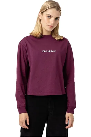 Dickies Loretto T-shirt Met Lange Mouwen Paars S Vrouw