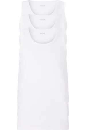 HUGO BOSS Singlet - 3 Pack - maat M (M) - Heren Volwassenen - 100% katoen- 50475278-100-M