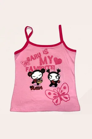 Disney Pucca spaghetti top roze-Maat 128