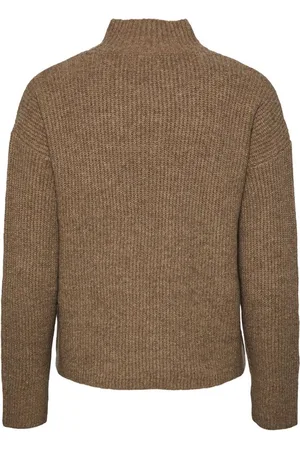 Pieces® Nonja Ls Turtleneck Fossil M