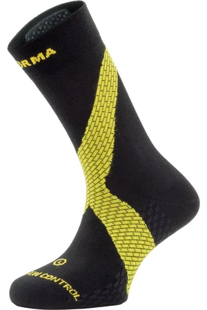 Enforma Socks Pronatie Controle Compressiekousen – Sportsokken – Medium Compressie – /Geel – L (42-44) – Stabilisatie bij Overpronatie