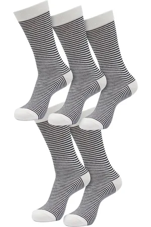 Urban classics Fine Stripe 5-Pack Sokken - 43/46 - /Zwart