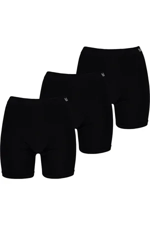Apollo Dames Basic Short - Bamboo naadloos - maat XL - 3-pack - zwart