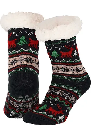 Apollo Dames Home Socks Kerst Huissokken Kerstsokken - Maat One Size