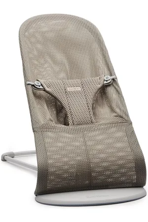BABYBJÖRN Wipstoel Bliss - Mesh - Grijs-beige - Ergonomisch - Verstelbaar - Inklapbaar