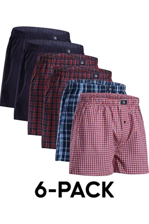 DANISH ENDURANCE Losse Boxershorts Biologisch Katoen Heren Ondergoed - Knoopgulp - 4 of 6-pack - Maat L