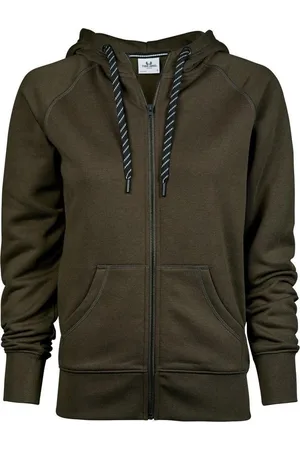 TeeJays Dames/dames Sweatshirt met volledige ritssluiting
