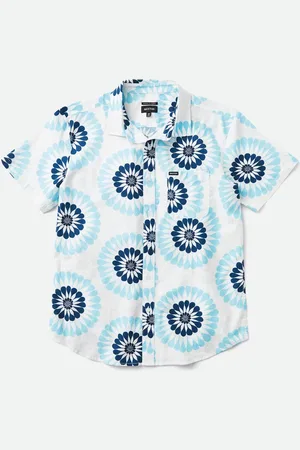 Brixton CHARTER PRINT S/S WVN Heren T-shirt - Maat S