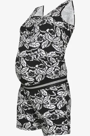Love2wait Zwangerschapsplaysuit met voedingsfunctie - Playsuit Nursing Flower - L