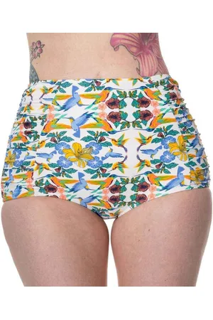 Banned Retro Shoreline Bikinibroekje - Bloemen - L