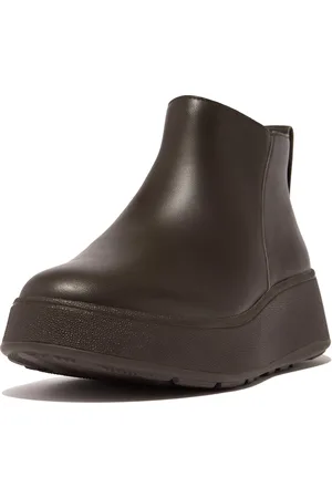 FitFlop F-Mode Leren Enkellaarzen Met Rits - Maat 36