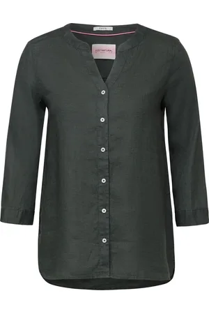 CECIL LINEN_Solid Color Blouse Dames Blouse - - Maat L