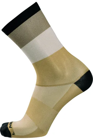 Nalini Unisex Fietssokken zomer - wielrensokken Zwart - ADVENTURE SOCKS Khaki green/Black - 44-46