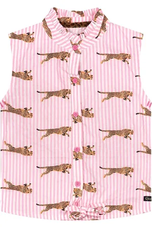 Quapi Blouse Anneke light pink stripe - maat 92
