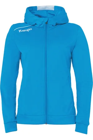 Kempa Player Hood Jacket Dames blauw-Wit Maat S