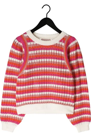 FREEBIRD Knit-point-stripe-cot-23-1 Truien & vesten Dames - Sweater - Hoodie - Vest- - Maat L