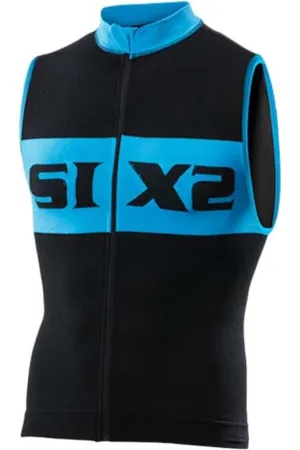 Sixs Luxury Mouwloos Fietstrui Zwart L Man