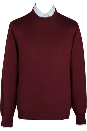 Hackett Wollen Trui - Burgundy - Maat 3XL