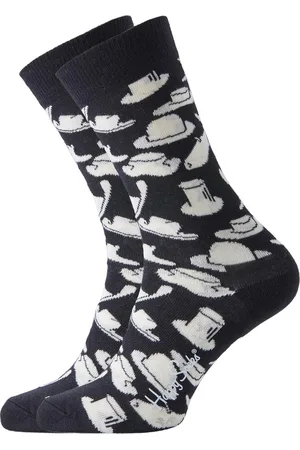 Happy Socks Hat - /Wit - Unisex - Maat 36-40