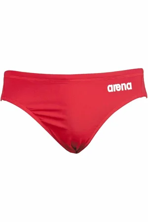 Arena Heren Solid Waterpolo Brief Rood - Wit