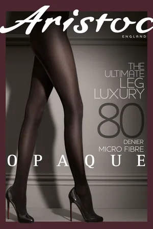 Aristoc Panty - Maillot - Ultimate - Leg - Luxury - Extreem Zacht - Flueel - Platte Naden - Opaque - Dikke Panty - 80 Den. - S/M