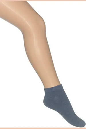 Bonnie Doon Short sock maat 23/26 licht denim heather