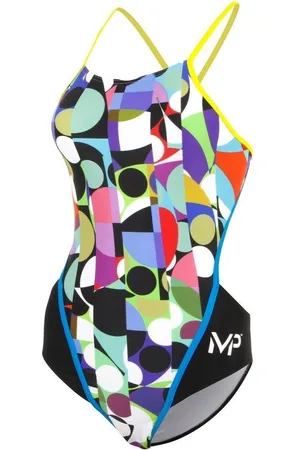 Michael Phelps Cedonia - Badpak - Dames - 32 - Zwart/Geel
