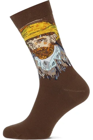 Marcmarcs Herensok | Vincent van Gogh - Maat 39/42 - Hoge Kwaliteit Katoen 70% - Generation Line - Superfijn - 1 Paar