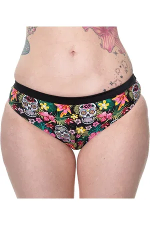 Banned Retro Rare hearts Bikinibroekje - Skull - S