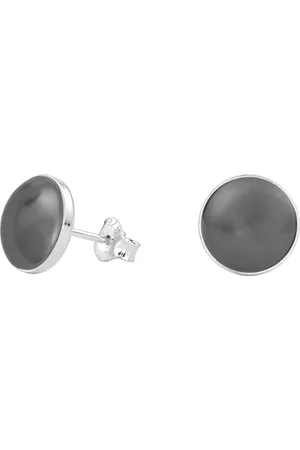 ARLIZI 0985 Oorbellen parel grijs oorknoppen - sterling zilver - grijs