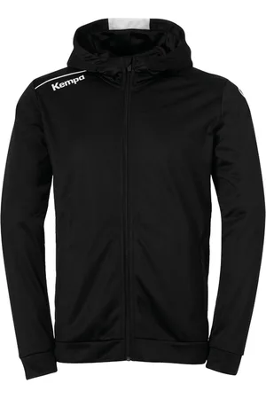 Kempa Player Hood Jacket Zwart-Wit Maat XL