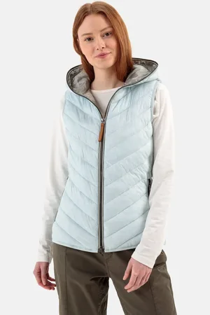 Camel Active Gewatteerd vest van gerecycled polyamide - Maat womenswear-36 - Lichtblauw