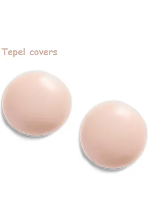 Merkloos Tepel cover – Siliconen – Medium - Nipple covers – - Nude